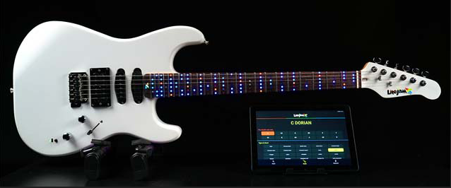 LED fretboard guitar